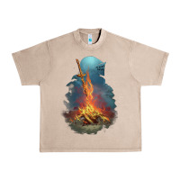 French Oak Souls Bonfire Urban Heavy Tee - linhVisuals