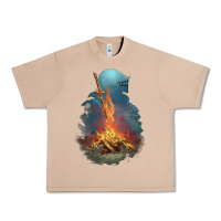 Burro Souls Bonfire Urban Heavy Tee - linhVisuals
