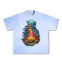 Grape Ice Souls Bonfire Urban Heavy Tee - linhVisuals