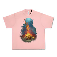 Salmon Souls Bonfire Urban Heavy Tee - linhVisuals