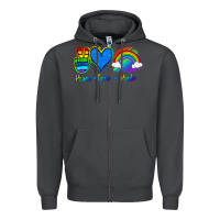 Smoke Peace Love Pride Zipper Hoodie - Jasminsmagicworld