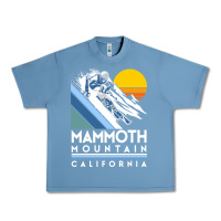Pebble Blue mammoth mountain california retro ski sweatshirt Urban Heavy Tee - linhVisuals