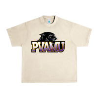 Sandshell Prairie View A&M Panthers And Lady Panthers Rectangle Patch Urban Heavy Tee - linhVisuals