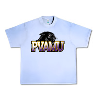 Grape Ice Prairie View A&M Panthers And Lady Panthers Rectangle Patch Urban Heavy Tee - linhVisuals