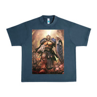 Midnight Navy Warhammer Characters Urban Heavy Tee - linhVisuals