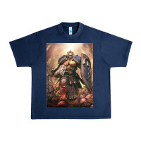 Navy Warhammer Characters Urban Heavy Tee - linhVisuals