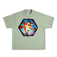 Oil Green CRASH BANDICOOT LEGENDS Urban Heavy Tee - linhVisuals