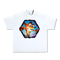 White CRASH BANDICOOT LEGENDS Urban Heavy Tee - linhVisuals