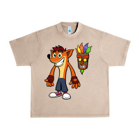 French Oak CRASH BANDICOOT Urban Heavy Tee - linhVisuals