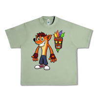 Oil Green CRASH BANDICOOT Urban Heavy Tee - linhVisuals