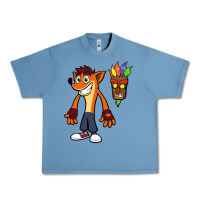 Pebble Blue CRASH BANDICOOT Urban Heavy Tee - linhVisuals