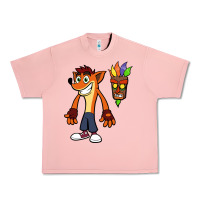 Salmon CRASH BANDICOOT Urban Heavy Tee - linhVisuals