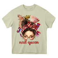 Mossy nail queen messy bun with crown bbs Heavy Core Tee - BundleAndBundleShop