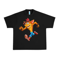 Black CRASH BANDICOOT Urban Heavy Tee - linhVisuals