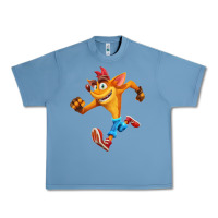 Pebble Blue CRASH BANDICOOT Urban Heavy Tee - linhVisuals