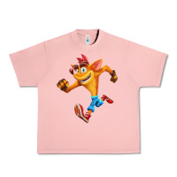 Salmon CRASH BANDICOOT Urban Heavy Tee - linhVisuals