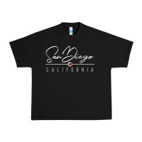 Black san diego ca sweatshirt Urban Heavy Tee - linhVisuals