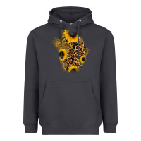 Smoke glitter sunflowers leopard patch Heavyweight Hoodie - RanaPortraitStore