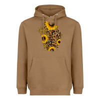 Toasted Coconut glitter sunflowers leopard patch Heavyweight Hoodie - RanaPortraitStore