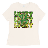 Bone Lucky Clover Ladies Tee - CowhideDigitalArt