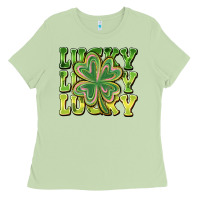 Matcha Lucky Clover Ladies Tee - CowhideDigitalArt