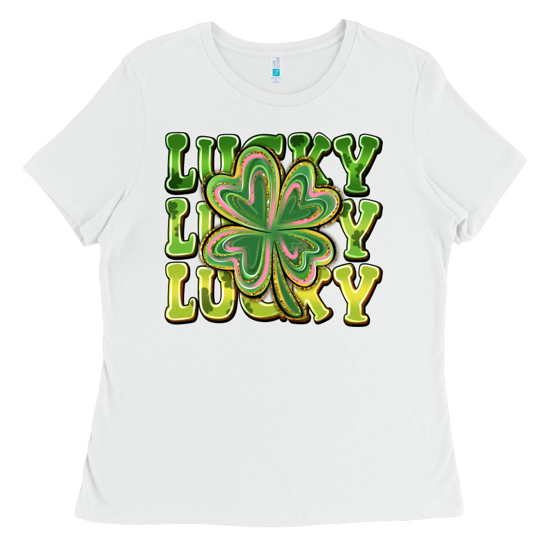 Lucky Clover Ladies Tee by CowhideDigitalArt | Teevron