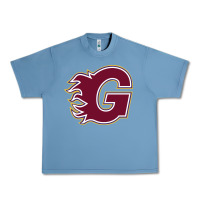 Pebble Blue guildford flames Urban Heavy Tee - linhVisuals