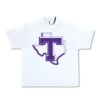 White tarleton tontexas Urban Heavy Tee - linhVisuals