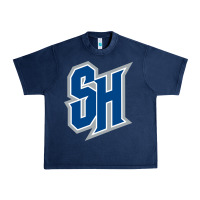 Navy seton hall pirates Urban Heavy Tee - linhVisuals