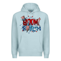 Blue Mist boom bitch 4th of july Premium Hoodie - BarkalooDesign