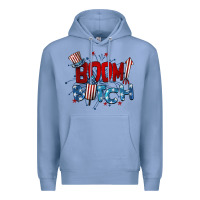 Colony Blue boom bitch 4th of july Premium Hoodie - BarkalooDesign