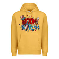 Mustard boom bitch 4th of july Premium Hoodie - BarkalooDesign