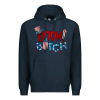 Navy boom bitch 4th of july Premium Hoodie - BarkalooDesign