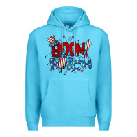 Ocean Blue boom bitch 4th of july Premium Hoodie - BarkalooDesign