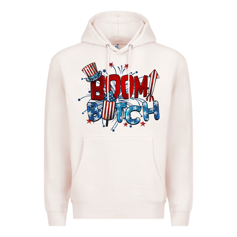 Boom Bitch 4th Of July Premium Hoodie by BarkalooDesign | Teevron