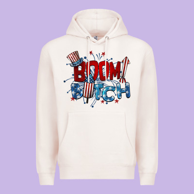 Boom Bitch 4th Of July Premium Hoodie Designed By Barkaloodesign