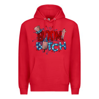 Red boom bitch 4th of july Premium Hoodie - BarkalooDesign
