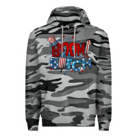 Slate Camo boom bitch 4th of july Premium Hoodie - BarkalooDesign
