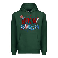 Sports Green boom bitch 4th of july Premium Hoodie - BarkalooDesign