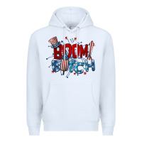 White boom bitch 4th of july Premium Hoodie - BarkalooDesign