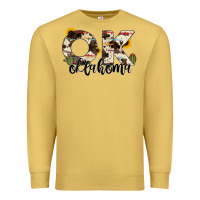 Antique Gold oklahoma state cowhide serape cactus Premium Sweatshirt - RanaPortraitStore