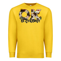 Lemon oklahoma state cowhide serape cactus Premium Sweatshirt - RanaPortraitStore