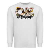 Oatmeal Heather oklahoma state cowhide serape cactus Premium Sweatshirt - RanaPortraitStore