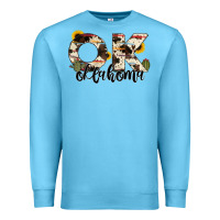 Ocean Blue oklahoma state cowhide serape cactus Premium Sweatshirt - RanaPortraitStore