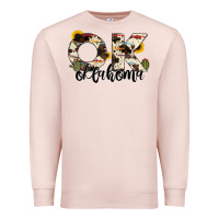Pale Pink oklahoma state cowhide serape cactus Premium Sweatshirt - RanaPortraitStore
