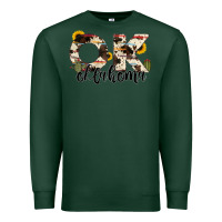 Sports Green oklahoma state cowhide serape cactus Premium Sweatshirt - RanaPortraitStore