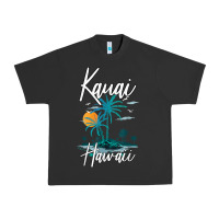 Pigment Black family vacation retro sunset hawaii kauai t shirt Urban Heavy Tee - linhVisuals