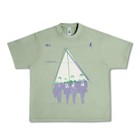 Oil Green Alt-j Urban Heavy Tee - linhVisuals