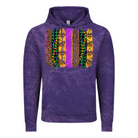 Cloud Purple mardi gras fleur de lis and beads brush stroke Vintage Hoodie - Artiststas