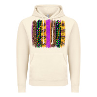Vintage Artic mardi gras fleur de lis and beads brush stroke Vintage Hoodie - Artiststas